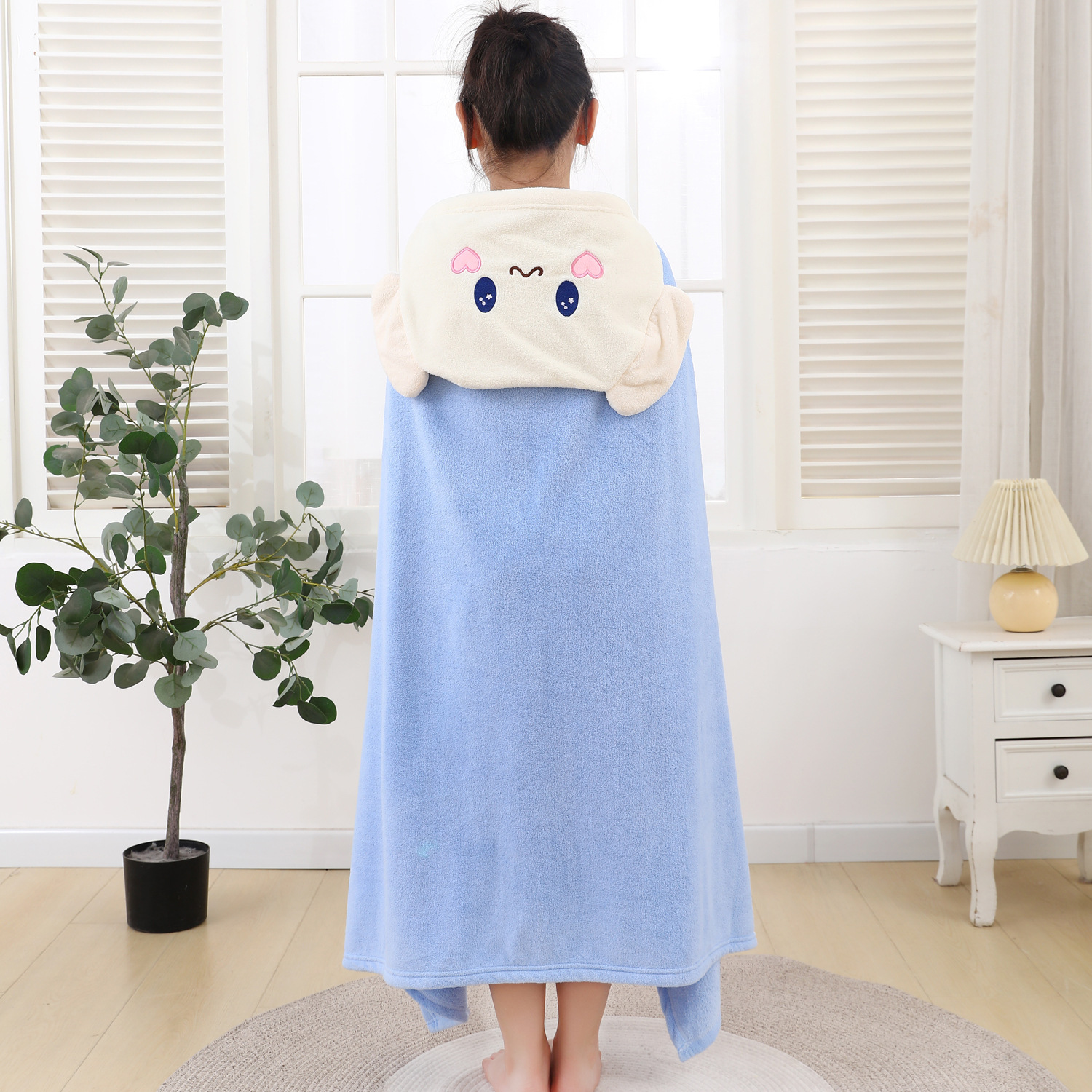 Toalla de baño para niños de dibujos animados capa para adultos con capucha para hombres y mujeres, los niños grandes pueden usar una bata de baño de secado rápido que absorbe agua, baño con capucha