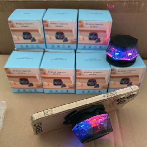 Ventosa para teléfono móvil, Altavoz Bluetooth, mini subwoofer portátil, cañón de acero pequeño luminoso, micrófono G200 que canta, 5 vatios