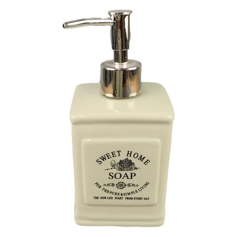 Traje de combinación de baño de cerámica transfronteriza plato de jabón enjuague bucal taza de cepillado botella de loción Kit de lavado de baño