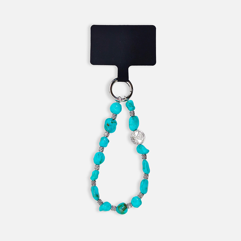 28g Weight Mobile Phone Lanyard Classification 1 Piece Quantity Acrylic Material Solid Color Pattern Ethnic Style Style Ethnic Style Solid Color Arylic Mobile Phone Lanyard 8