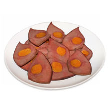 蛋黃豬肝150g 豬肉類鹵味熟食品酒店即食涼菜 四川特產零食批發