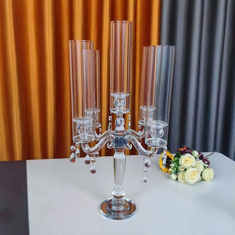 Роскошные хрустальные подсвечники, высококачественный декор в европейском стиле, свадебное освещение в китайском стиле, подсвечники, особые украшения для стола