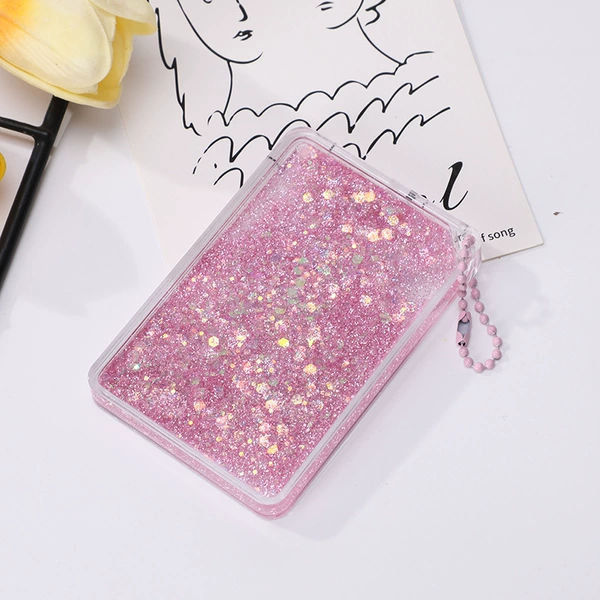 Pink square flow sand contains bead chains