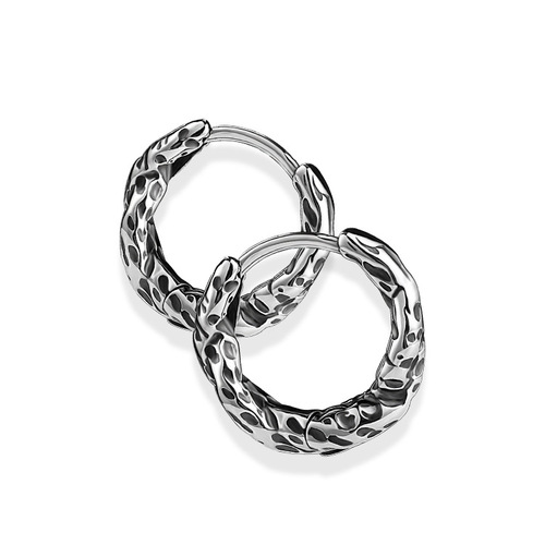 European and American cold style earrings, original irregular titanium steel earrings, personalized retro earrings, trendy earrings, cross-border earrings
