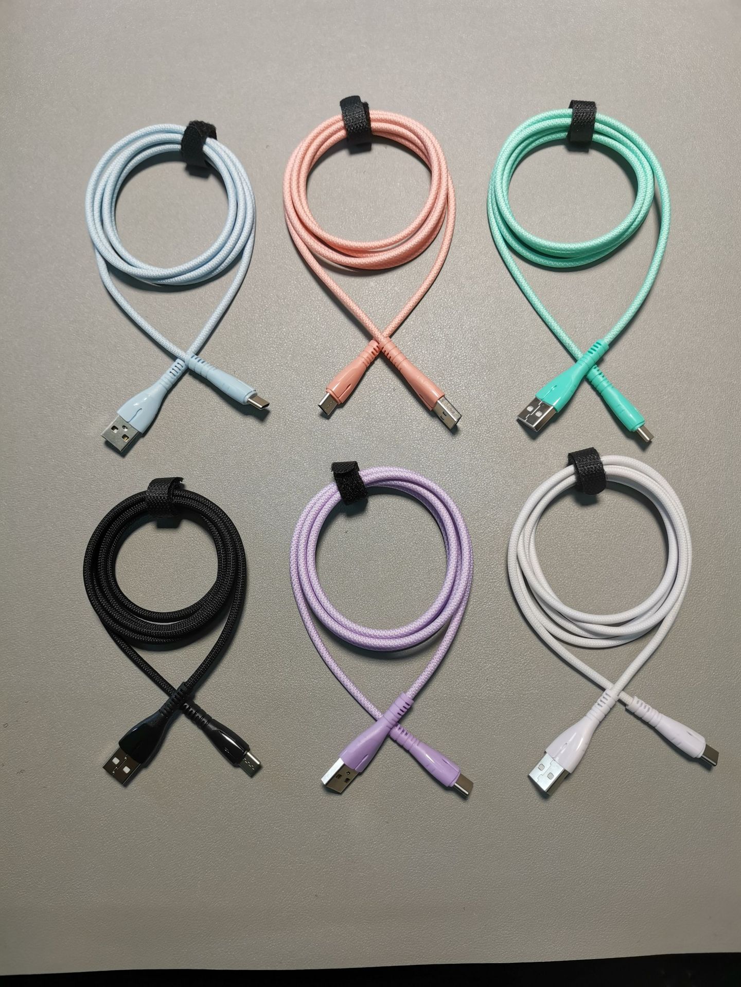 3A wholesale cross-border new model with indicator light fast charging QC3.0 charging cable, nylon braided USB mobile phone data cable pic 16