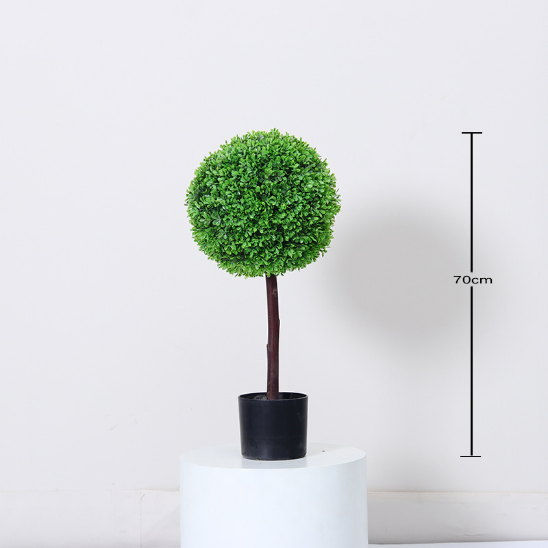 Simulación de bola de hierba de Milán, falsa planta verde, planta en maceta, decoración de piso para el hogar de interior, decoración de bolas, paisajismo de plantas biónicas
