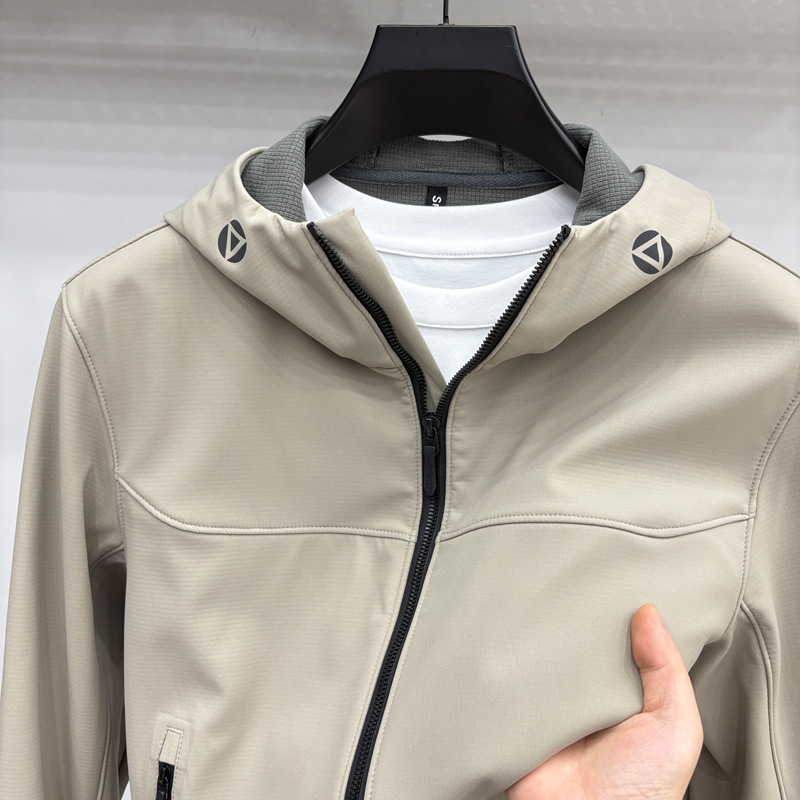 Tommy kişi kapüşonlu softshell gödəkçə, payız-qış üçün