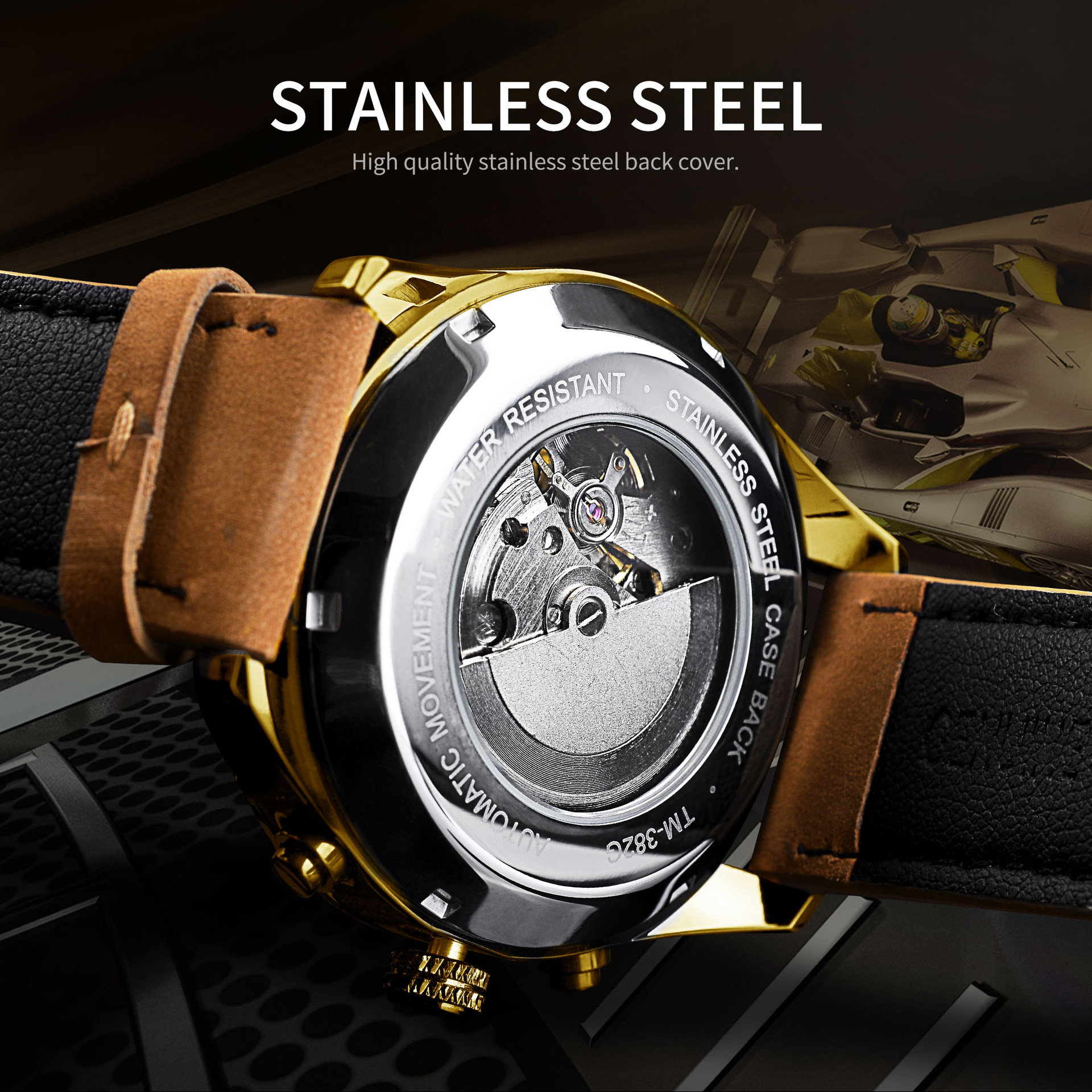 Forsining 30 meter waterproof men's watch with week calendar automatic mechanical watch 2021 new product_voghion.com