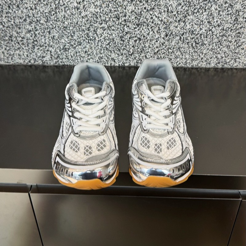 Internet Celebrity Color-Blocked Dad Shoes for Women New Casual Sports Shoes Thick-Soled Genuine Leather Slim Versatile Sneakers for Women Super Hot Ins