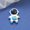 Cartoon astronaut, spaceship, moon, resin, accessory, earrings, keychain, handmade