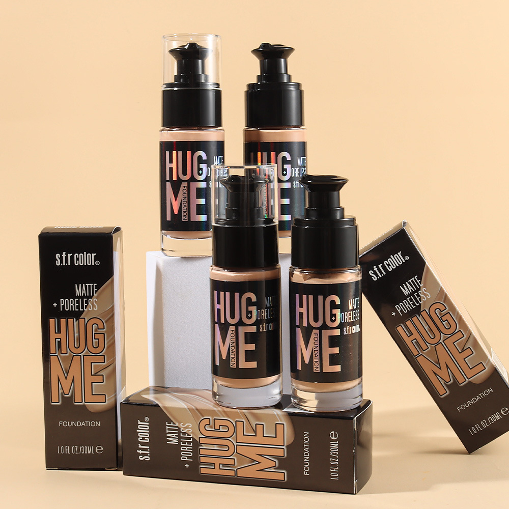 s.f.r color comercio exterior al por mayor natural ligero hidratante blanqueador duradero no elimina el maquillaje control de aceite líquido base impermeable