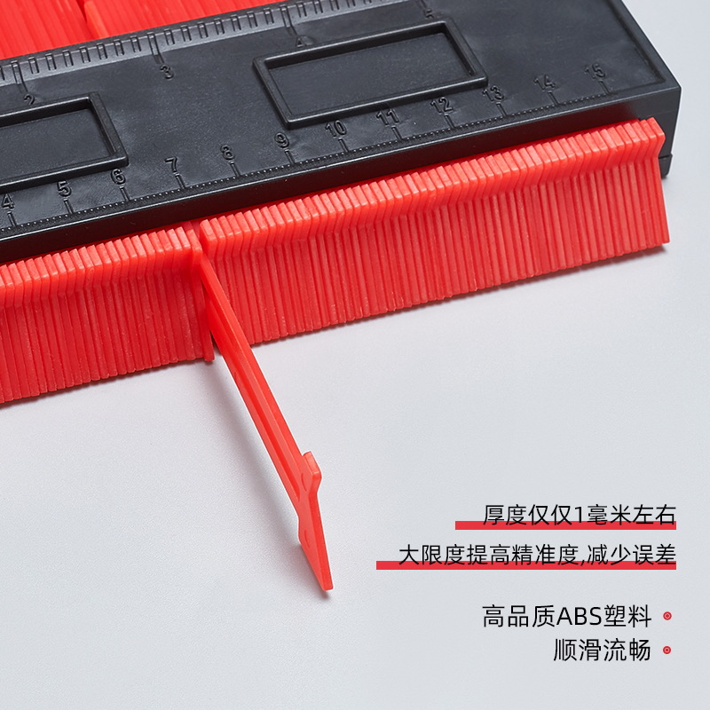 Perfil de forma especial multifuncional Shaper carpintería molde tomando Radian regla Perfil de medición regla curva Shaper Universal