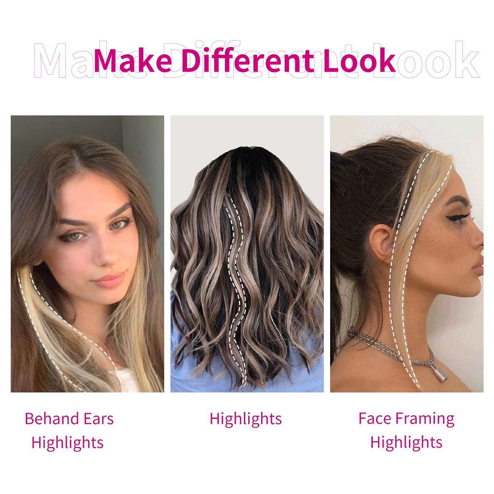 Long Xu Bangs peluca en línea celebridad de media longitud Peluca de ocho caracteres Bangs peluca mujer natural falso Bangs