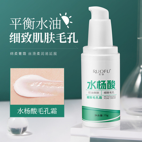 Serum and Lotion with Salicylic Acid for Pore Refinement, Hydration, Repair, and Soothing to Treat Whiteheads