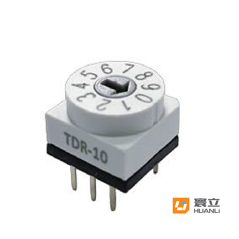 Huánlì switch Multi-speed rotary coding switch 10*10 side-insert direct insertion patch for industrial control equipment