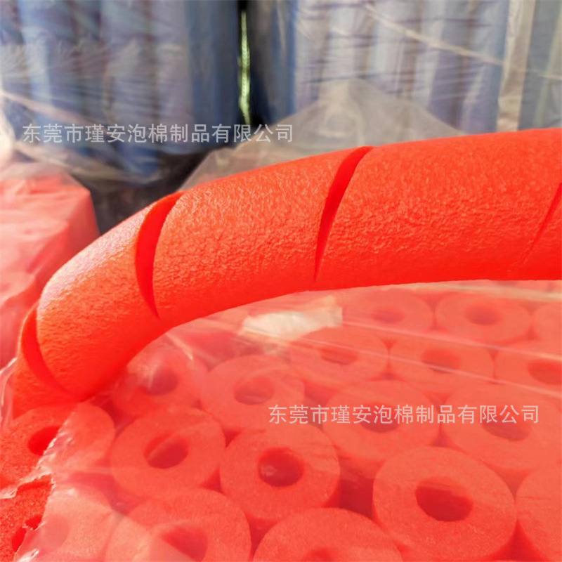 厂家直销彩色棉管EPE珍珠棉泡沫棉发泡管产品防碰保护发泡棉绵管