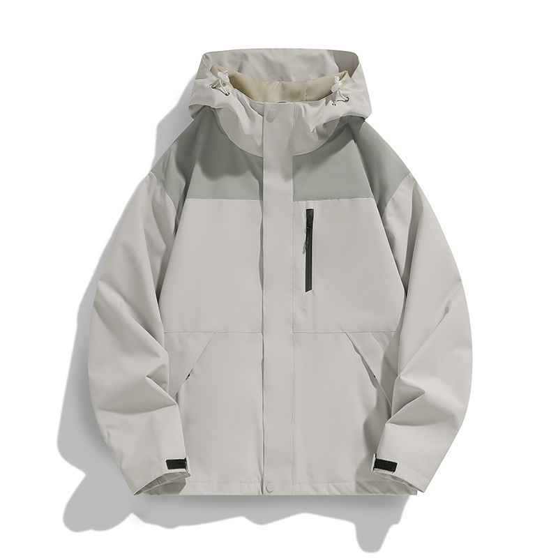 Primavera y otoño al aire libre vestir de asalto chaqueta hombre pareja adolescente color combinación de viaje traje de montaña MD9555