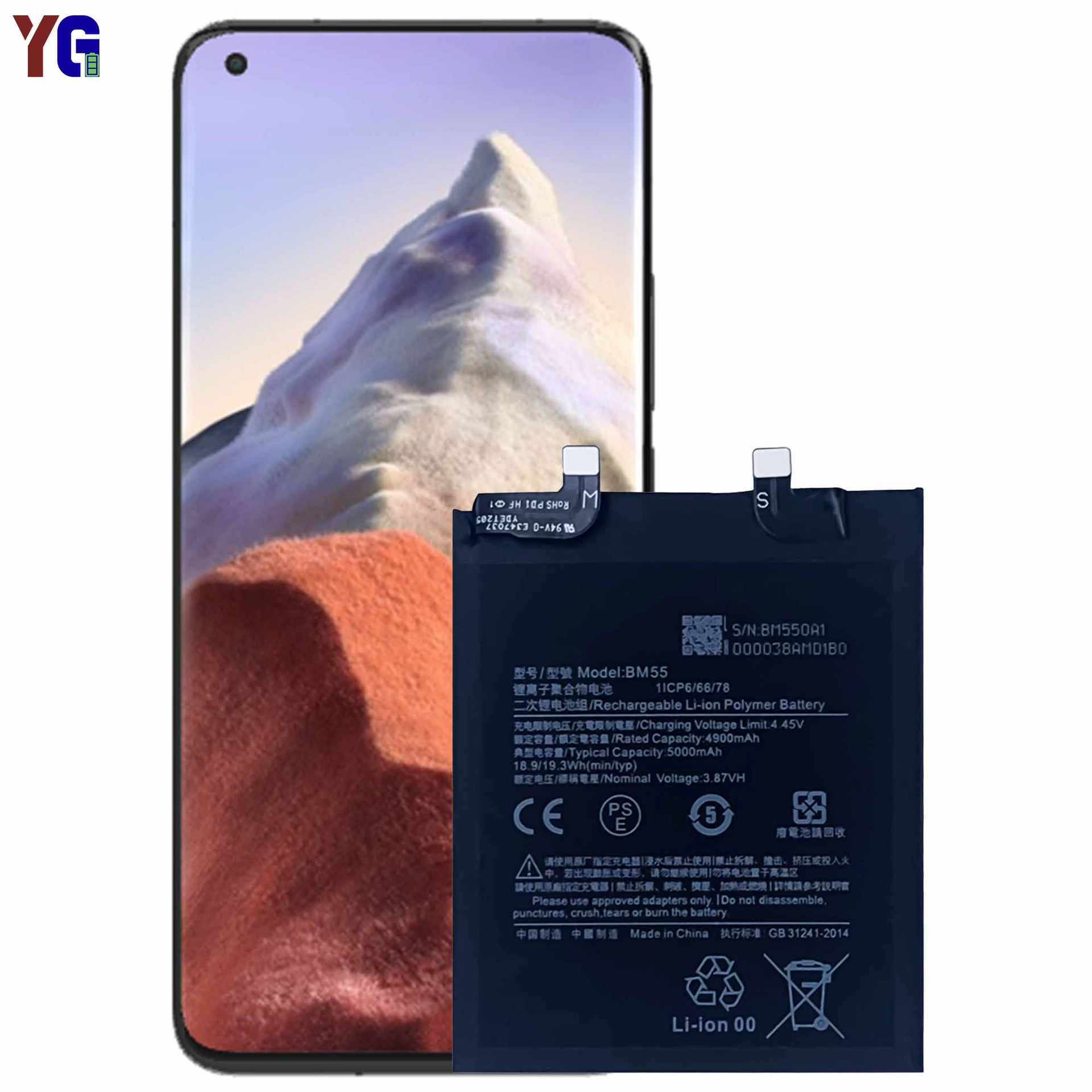 Xiaomi, совместимый умный вместительный аккумулятор для мобильного телефона