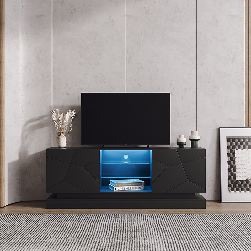 Moderno simple luz mesa de café de lujo TV gabinete combinación nórdico sala de estar TV gabinete grande y pequeño apartamento piso gabinete