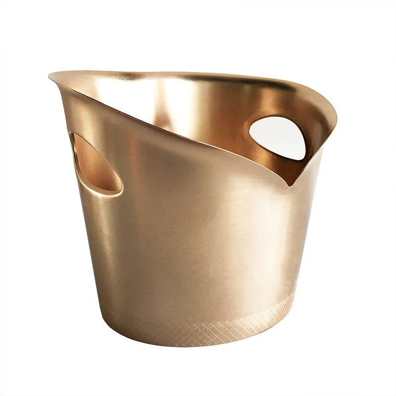 Cubo de hielo Barril de hielo de barra comercial Cubo de champán de gran capacidad de acero inoxidable Cubo de cerveza Cubo de hielo de celebridades de Internet KTV Cubo de partículas de hielo