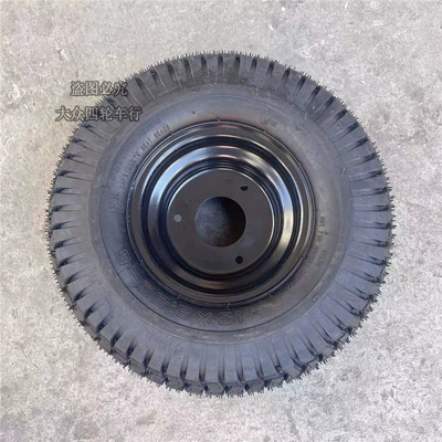 Four-Wheel Electric Beach Kart Motorcycle Accessories Modified 13X 6.5-6inch Lawn Vacuum Tire Hub (Motorcycle wheel hub) - vacuum-tire-three-hole-wheel-hub-black