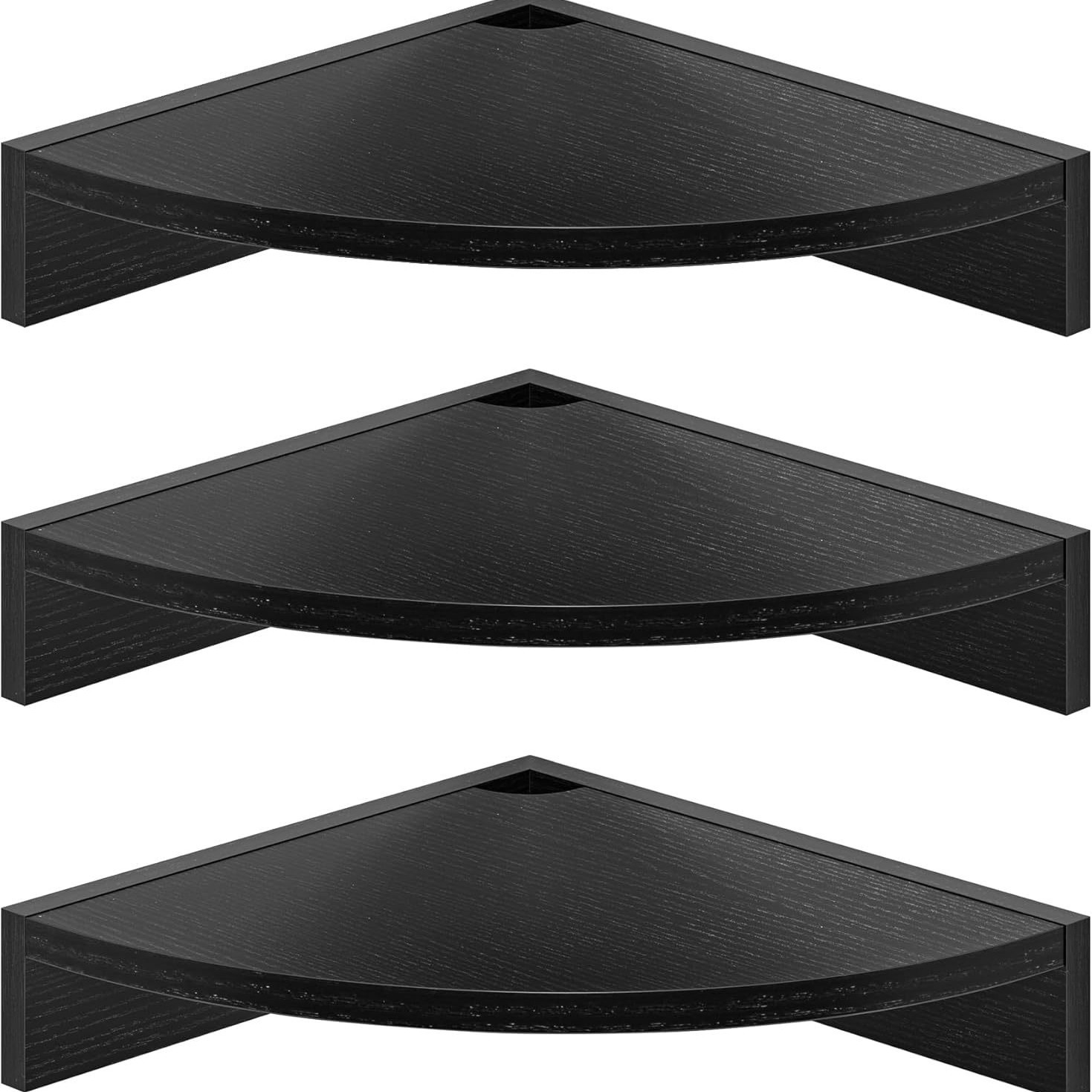 CornerShelf Wall Mount Wood Floating Corner Shelves Estantes de esquina