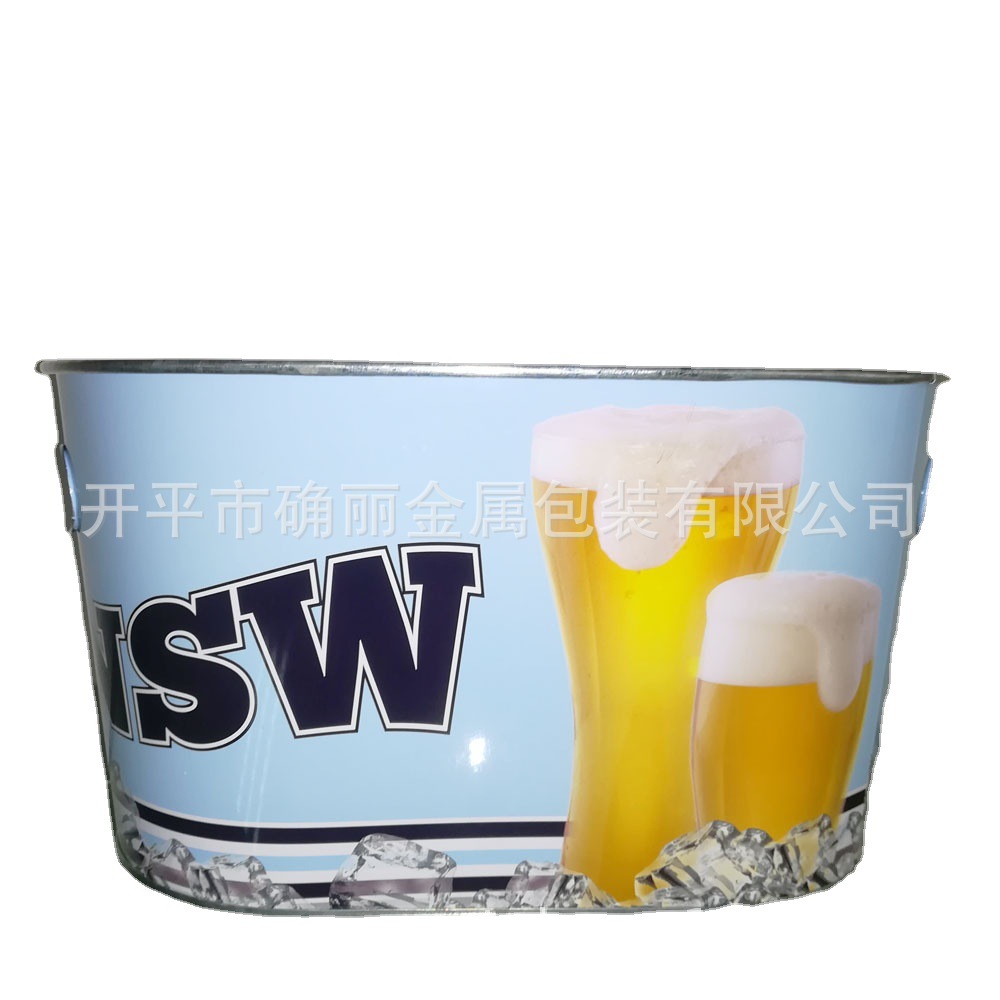 厂家供应个性金属啤酒桶 圆桶长桶创意印刷金属冰桶