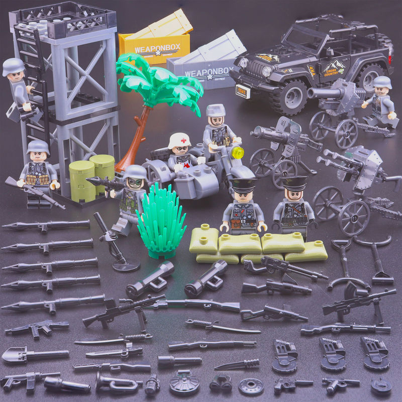 レゴドイツスモレンスクトレンチビルディングブロック、軍事フィギュア、八路軍少年組み立てシーン、その他と互換性があります。|undefined