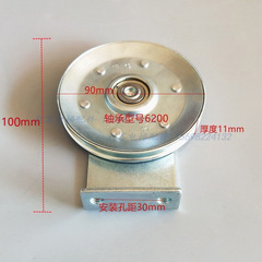エレベーターワイヤーロープホイール90mm三菱階ドア掛け輪ホールドア鉄車輪ドア上カンワイヤーロープホイール