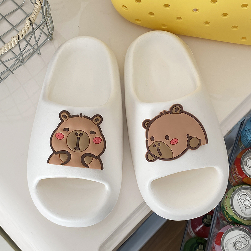 New Style Slippers for Women Wholesale Summer Couples Indoor Home Bathroom Non-Slip Home Cute Cool Women Outdoor Wear-Resistant