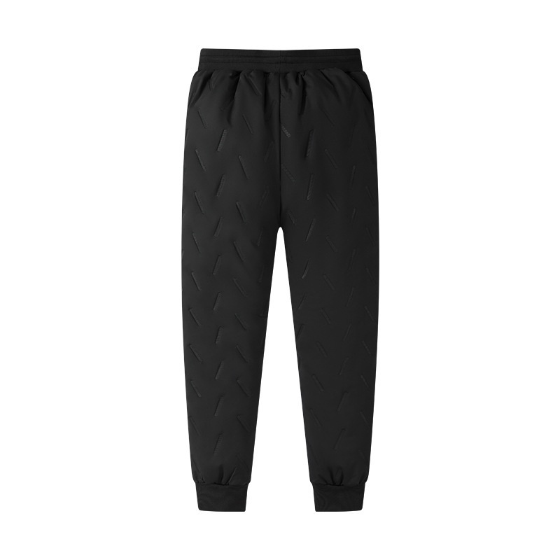 Pantalones de algodón de lana de cordero de invierno para hombres con pantalones de algodón gruesos y sueltos a prueba de viento del noreste.