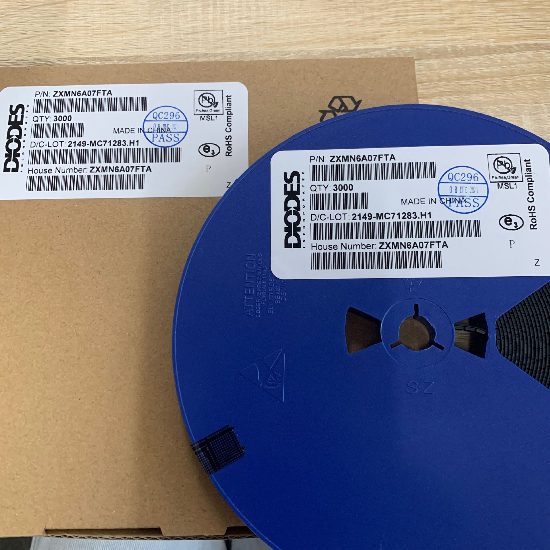 现货原装热卖 ZXMN6A07FTA  60V  N-MOS 询价为准