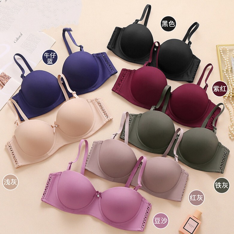 Cross-Border Foreign Trade Push-Up Underwear, Soft and Skin-Friendly, with Steel Rims, Anti-Sagging, Breast-Retracting, Sexy Large Size Bra