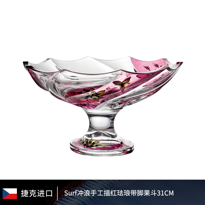 서핑 시리즈 손으로 그린 빨간 에나멜 과일 양동이 310mm 와 발