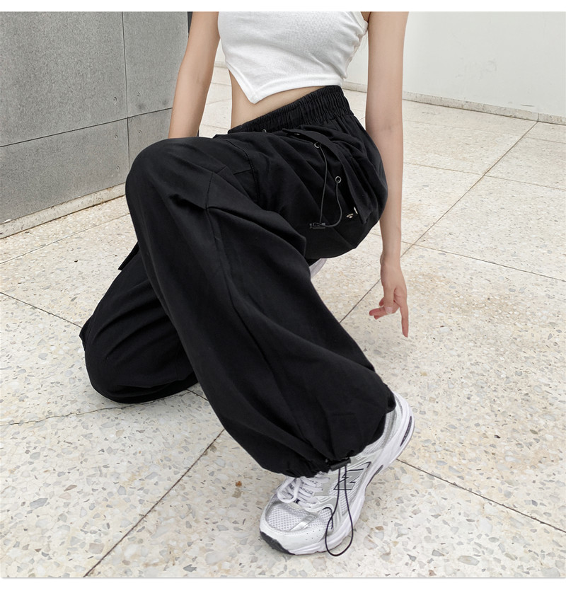 Arbeitshosen im High-Street-Design für Damen und Herren, neue lockere gerade Hosen mit weitem Bein und großen Taschen, lässige Knöchelhosen, trendig_voghion.com