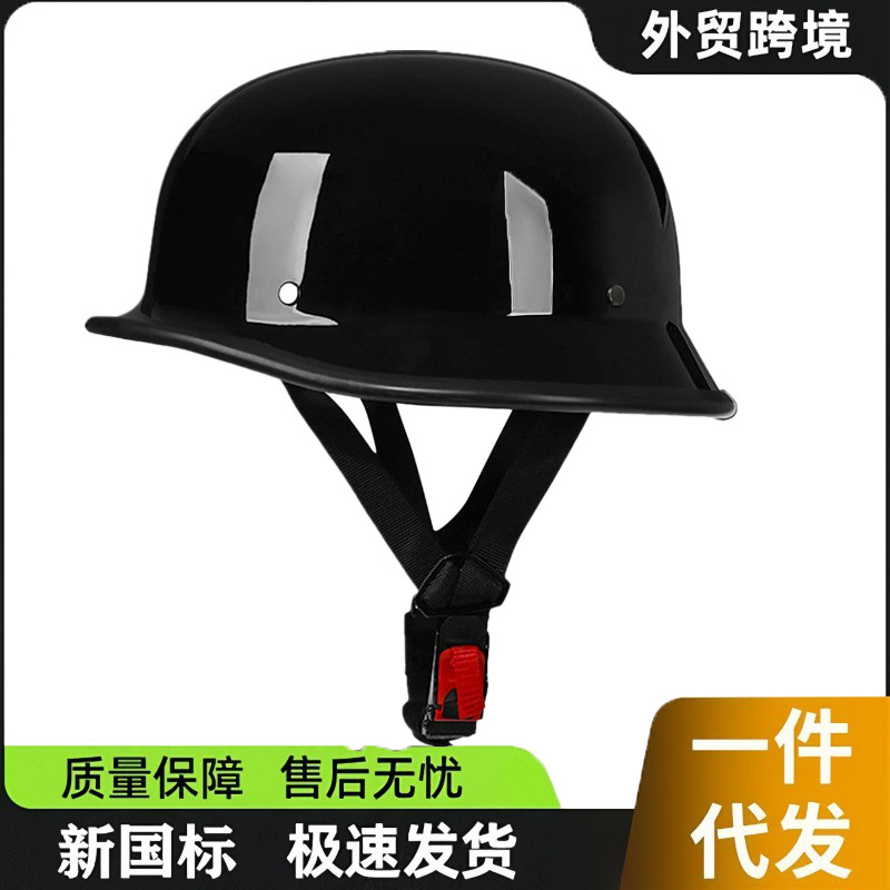 New National Standard 3C Military Helmet Retro Motorcycle Helmet Bucket Helmet for Motorcycle Cruising Electric Vehicle Off-Road Riding