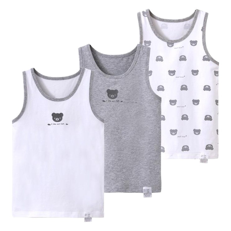 Boys vest summer cotton manufacturers wholesale baby vest cartoon printing baby vest sling wholesale sleeveless