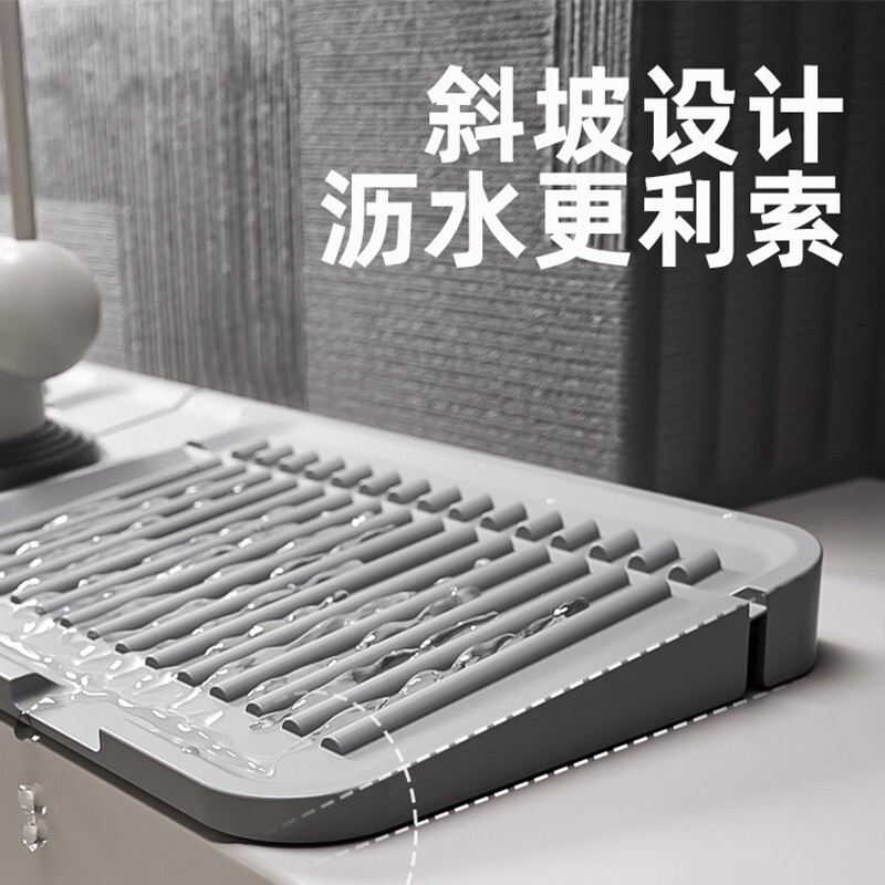 洗脸盆沥水垫水龙头防溅水防霉厨房台面水槽沥干垫硅胶防滑台面垫|undefined