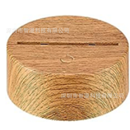 Base de luz nocturna nueva base de carga USB creativo control remoto táctil 3D noche luz LED lámpara de mesa base