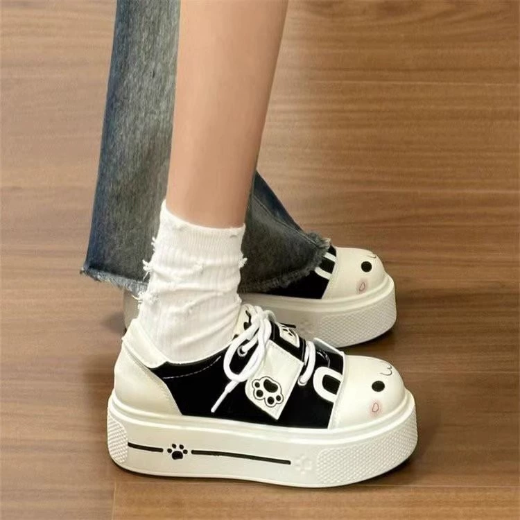 Популярные оригинальные мягкие и милые туфли в стиле Лолиты 2025 года для женщин, студенческие туфли из холста в стиле Лолиты.