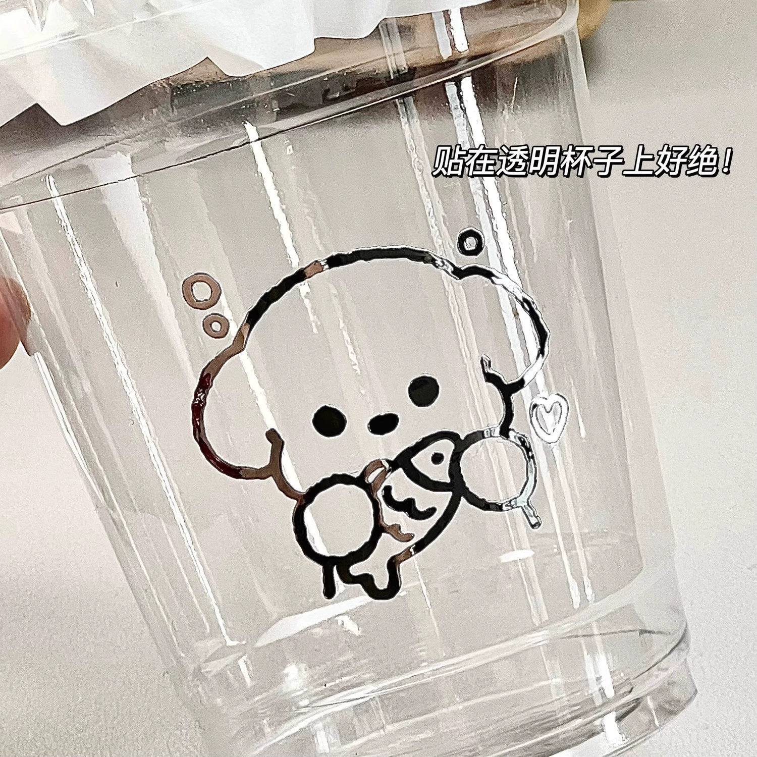 Мультфильм милая рыба щенок 3D стерео металлическая наклейка водонепроницаемая декоративная наклейка мобильный телефон компьютер вдохновляющий Лу Синь