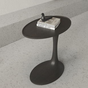 Designer Side Table High-end Household Living Room Solid Wood Corner Table Middle Style Sofa Side Table Space-saving Hotel Small Table