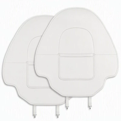Suitable for Tesla ModelY/3 new Chair back anti-kick pad - model-y3-seat-anti-kick-pad-single-pocket-light-gray-2-piece-set