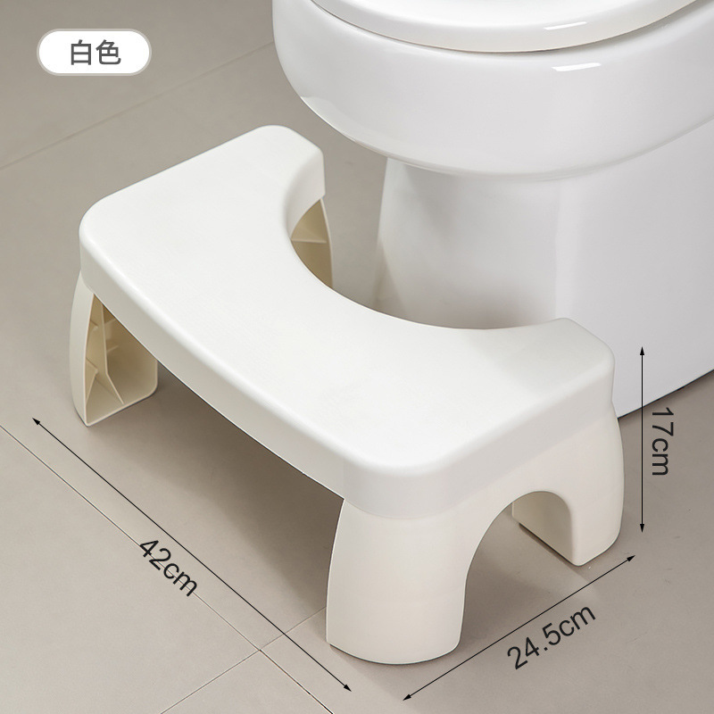 厚みのあるトイレ踏み台、うんちスツール、トイレ足置き便アシスタントスツール、滑り止め大人用フットレストチェア|undefined