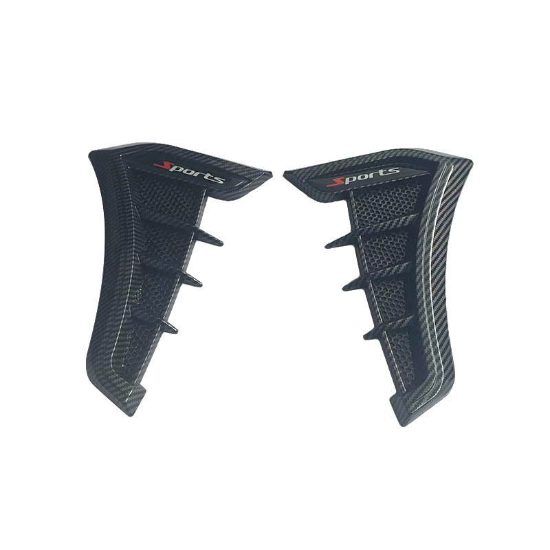 Pegatinas decorativas universales para guardabarros de coche, emblema lateral para modificación de la ventilación lateral del guardabarros, aleta de tiburón.