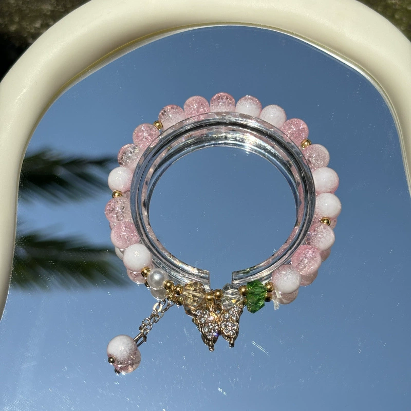 Jingdezhen ceramic bead bracelet, handmade, elastic, gift boxed (OPP)