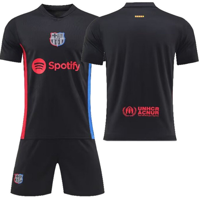 Conjunto de Uniforme de Fútbol 2425 Nuevo Jersey del Barcelona Local y Visitante Número 9 Lewandowski Número 10 Yarmar