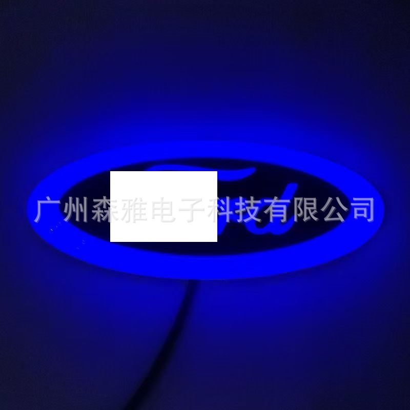 Suitable for Ford F-150 Grille Emblem Tail Emblem Adventure Grille Crystal Emblem 9inch Car Emblem Light