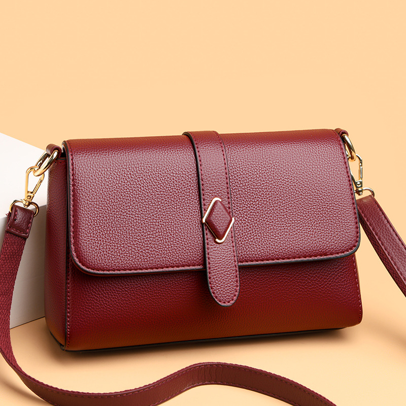 Design di nicchia 2024 nuova tendenza borsa a tracolla piccola quadrata da donna con tracolla singola minimalista urbana da donna_voghion.com