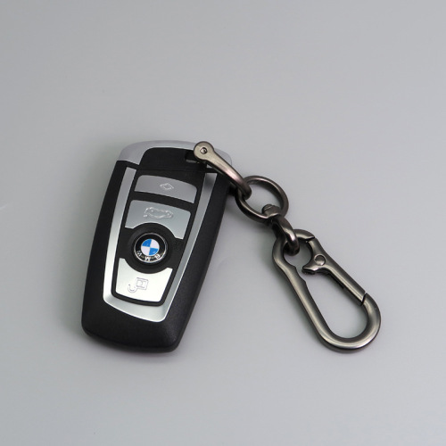 Zinc alloy spring buckle anti-lost horseshoe buckle universal men's waist hanging carabiner metal car key chain buckle